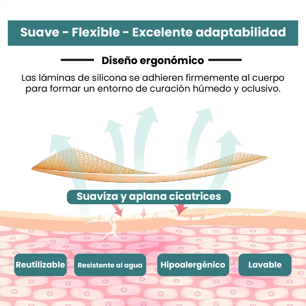 🌿 ROLLO DE SILICONA PARA CICATRICES REPARACIÓN AVANZADA