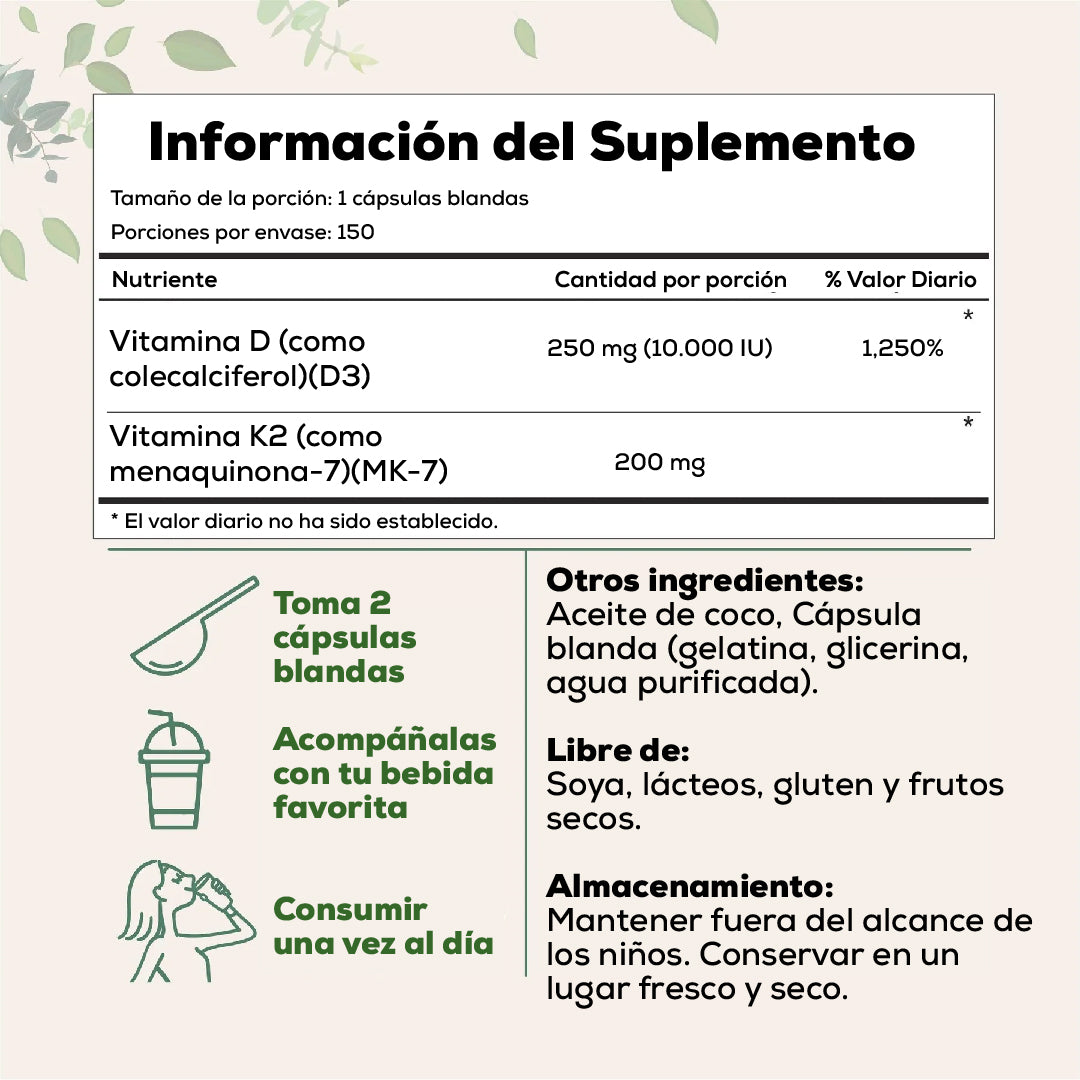 VITAMINA D3 + K2 (MK-7) UPSELL