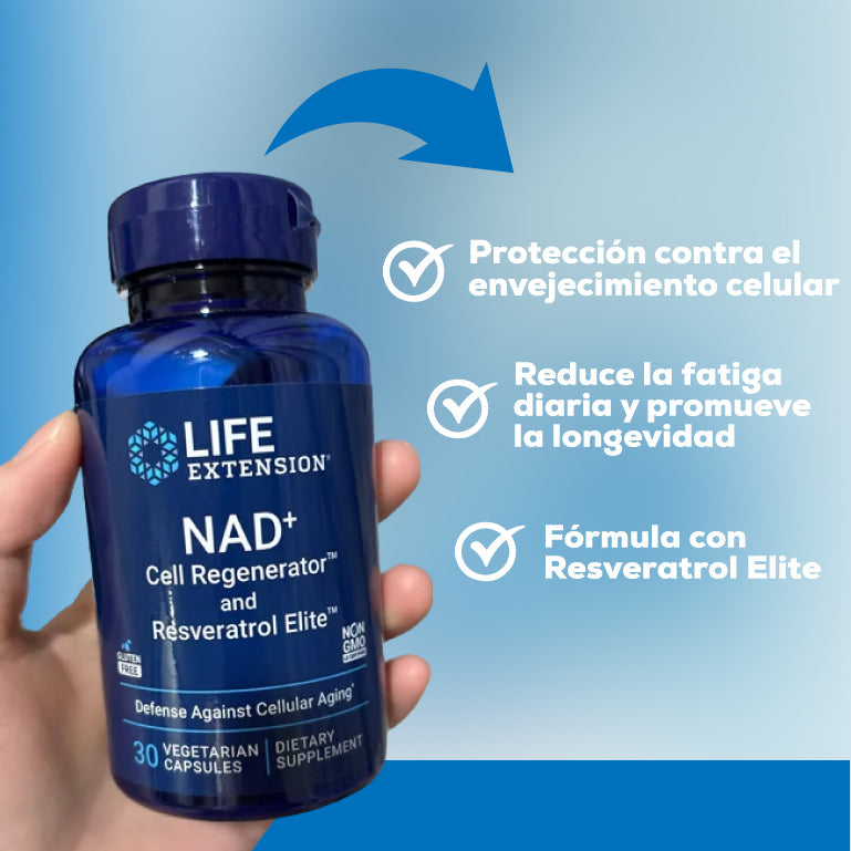 ⚡ SUPLEMENTO NAD+ CELL REGENERATOR™ Y RESVERATROL ELITE™