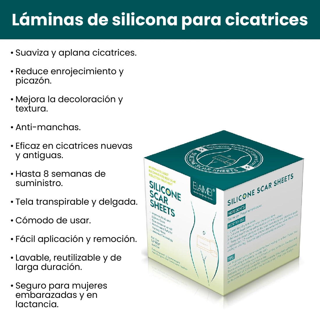 🌿 ROLLO DE SILICONA PARA CICATRICES REPARACIÓN AVANZADA