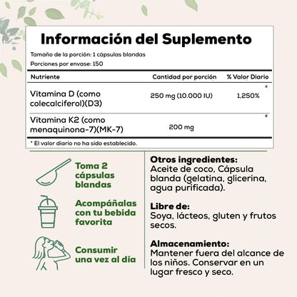 VITAMINA D3 + K2 (MK-7) UPSELL